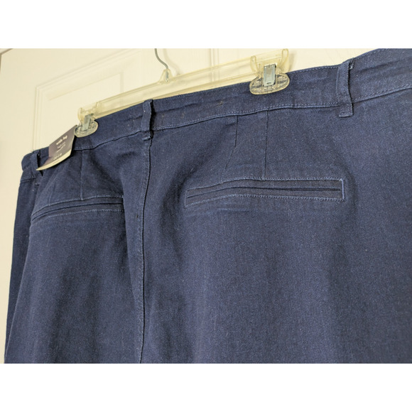 Womens Wide Leg Stretch Jeans Blue 22 High Rise - Picture 4 of 10